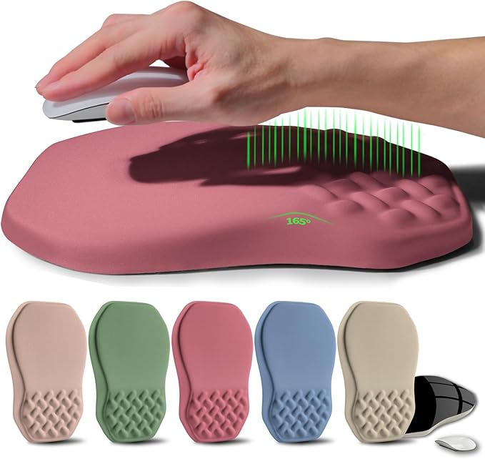 Ergonomic Raised Mouse Pad Wrist Support by Gleamtide