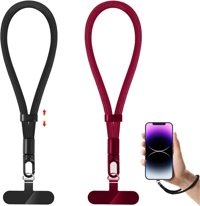 Phone Lanyard, 2 Pack Adjustable Cell Phone Lanyard Strap, Hand Wrist Strap by knIykmr