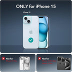 ESR 3+1 Pack for iPhone 15 Screen Protector, Full Coverage Ultra-tough Tempered - Image 9