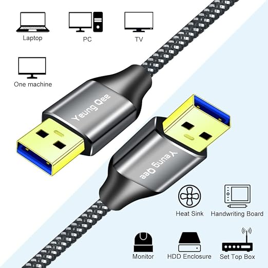 USB 3.0 A to A Male Cable 20 ft, Super Speed Type A Male to Male Cable USB 3.0 - Image 3