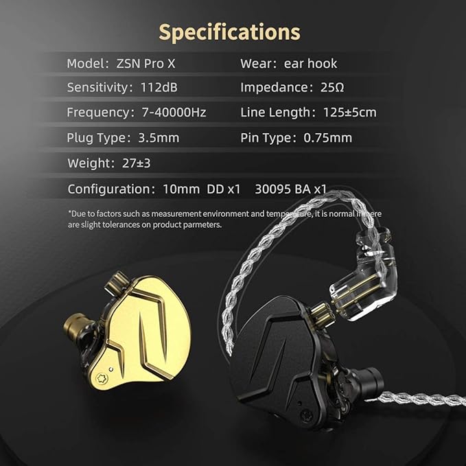 KZ ZSN PRO X in-Ear Earbud Headphones - Image 7