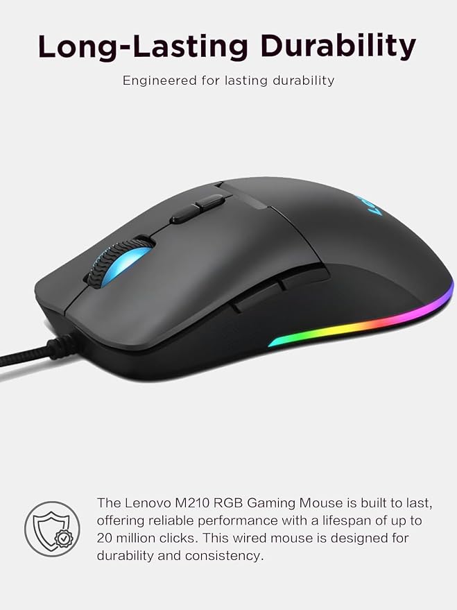 Lenovo M210 RGB Wired Gaming Mouse - Image 4