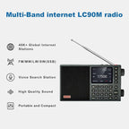 CHOYONG LC90 Mini Multi-Band Smart Internet Radio Portable WiF/4G, Longwave & - Image 2