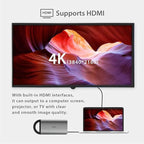 Opro9 8-in-1 USB-C Hub with 3 USB 3.0 Ports, Dual Monitor Laptop Docking Station - Image 4