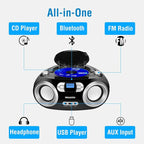 MEGATEK Portable CD Player Boombox - Image 2
