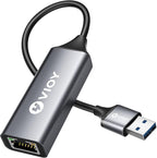 VIOY USB 3.0 to Ethernet Adapter, 10/100/1000Mbps RJ45 LAN Network Port by VIOY