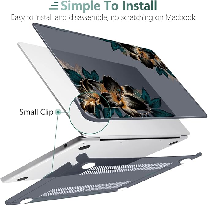 MEEgoodo Case for MacBook Air M4/M3/M2 13.6 inch 2025 2024 2022, Fit Model - Image 4