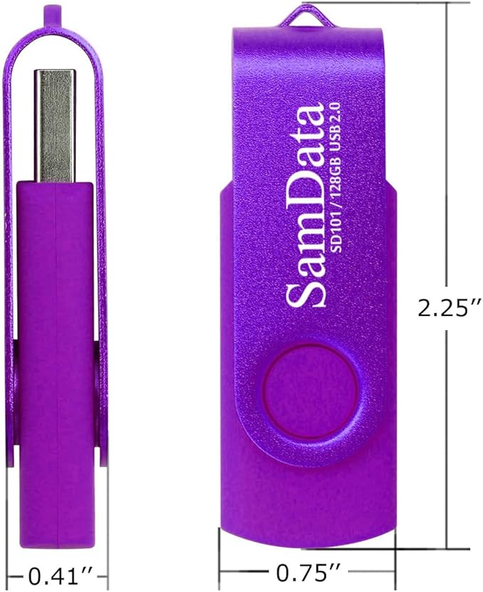 SamData 128GB USB Flash Drives 1 Pack 128GB Thumb Drives Memory Stick Jump Drive - Image 4