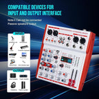 mw-4 white 4Channel Audio Mixer - Image 4