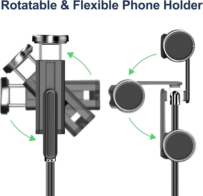 Selfie Stick Tripod with Remote Aluminum Alloy Phone Tripod Bluetooth Remote - Image 4