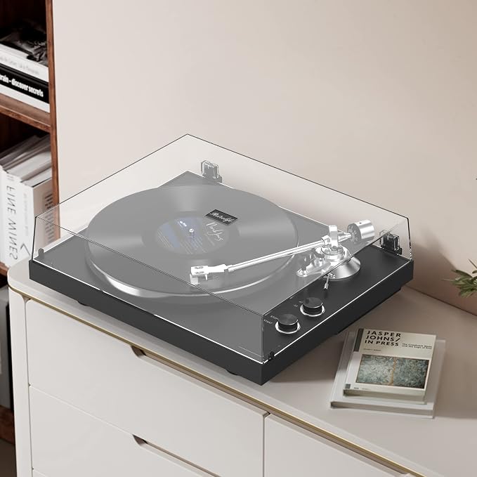 Turntables Record Player Wireless Output Connectivity Vinyl Player Belt-Drive - Image 8