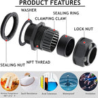 PENGLIN Cable Glands 1/2" NPT Nylon Cable Connector, Strain Relief Cord - Image 2