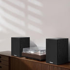 Elimavi Powered Bluetooth 5.3 Bookshelf Speakers - 60W Record Player Speakers - Image 7