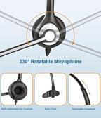 Wantek Cell Phone Headset with Microphone Noise Cancelling - Image 5