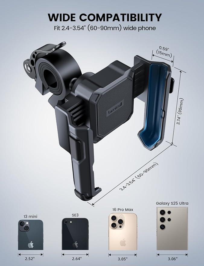 Lamicall Motorcycle Bike Phone Mount - Image 5