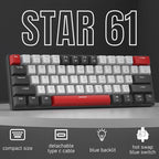 60% Mechanical Gaming Keyboard, Mixed Color Keycaps Gaming Keyboard - Image 2