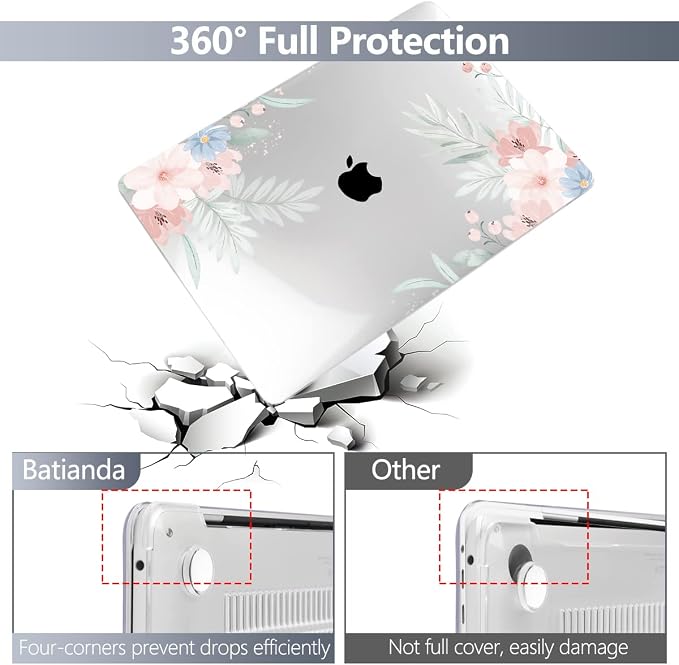 Batianda Design Case for M1 MacBook Air 13 Inch Model A2337 A2179 A1932 2021 - Image 6
