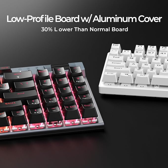 RGB Mechanical GamingKeyboard, 78 Keys Hot-Swap Mechanical Keyboard - Image 7