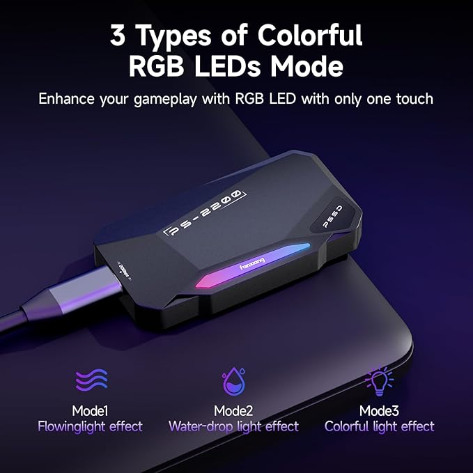 500GB Magnetic Portable SSD, 2050MB/s Type-C USB 3.2 Gen 2x2 External SSD - Image 4
