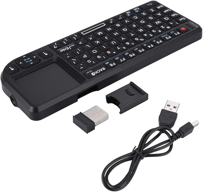 2.4GHz Touchpad Keyboard, A8 Mini Rechargeable Ultra-Thin Mini USB Backlit - Image 6