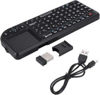 2.4GHz Touchpad Keyboard, A8 Mini Rechargeable Ultra-Thin Mini USB Backlit - Image 6