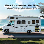 12V 100Ah LiFePO4 Lithium Battery, BCI Group 31, Deep Cycle Up to 15000 Cycles - Image 8