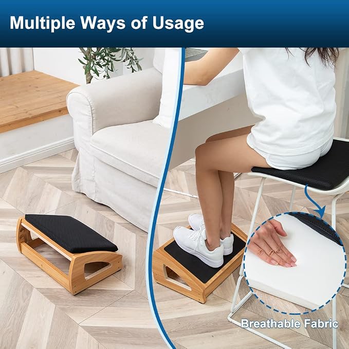 StrongTek Wood Ergonomic Footrest - Image 4