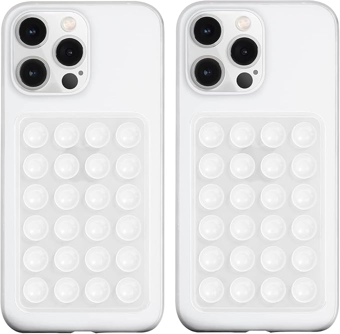2 Pack Silicone Suction Phone Case Mount, Silicon Adhesive Phone Grip by LvShuLiangPin