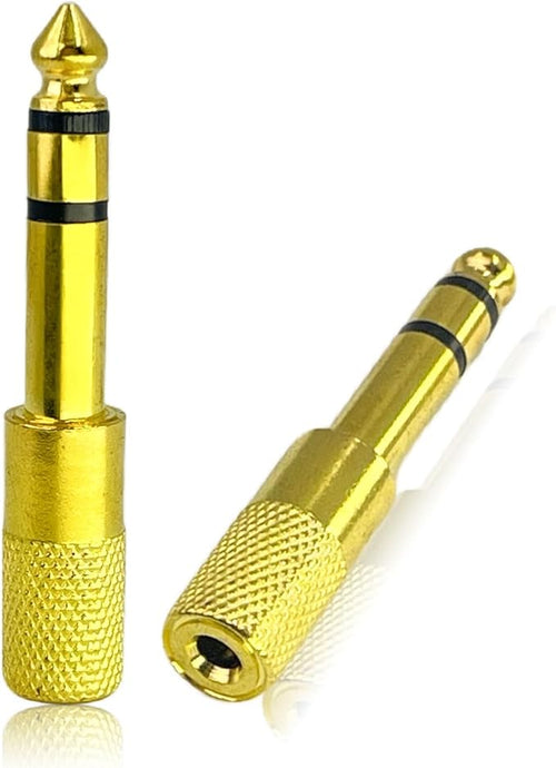 1/4'' to 1/8'' Headphone Audio Adapter, 6.35mm Male to 3.5mm Female Stereo by Unknown