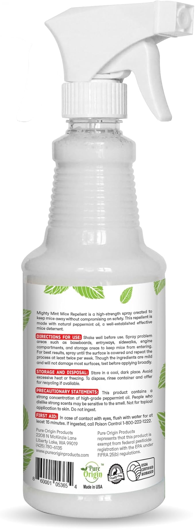Mighty Mint Peppermint Oil Mouse Repellent Spray – Natural Indoor & Outdoor - Image 7