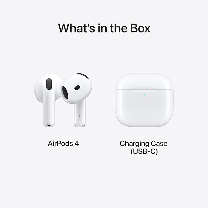 Apple AirPods 4 Wireless Earbuds, Personalized Spatial Audio, Sweat and Water - Image 6
