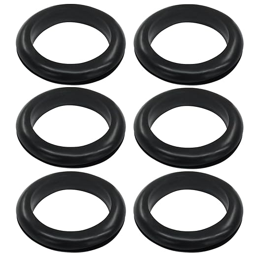 6 Pcs Rubber Grommets, 1-9/16" Inside Diameter 1-3/4" Drill Hole Rubber Wire by Kyuionty