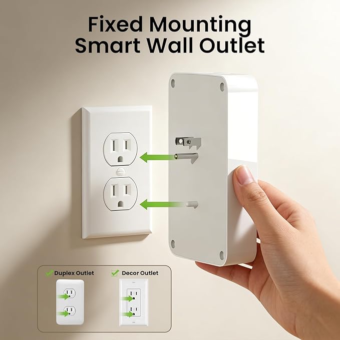 GHome Smart Plug Outlet Extender, USB Wall Charger - Image 5