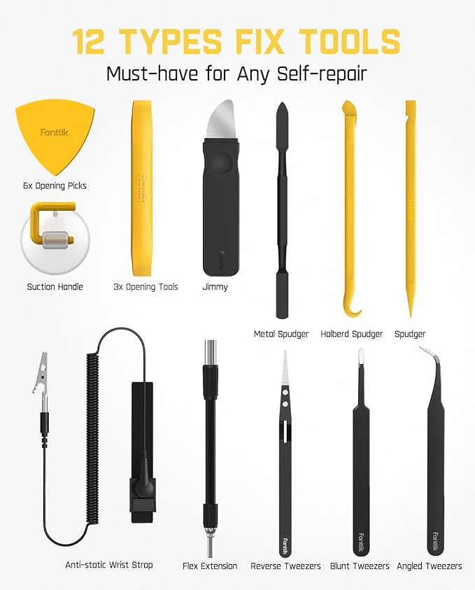 Fanttik Electric Screwdriver Kit, Precision Screwdriver Set, 64 Magnetic Bits - Image 7