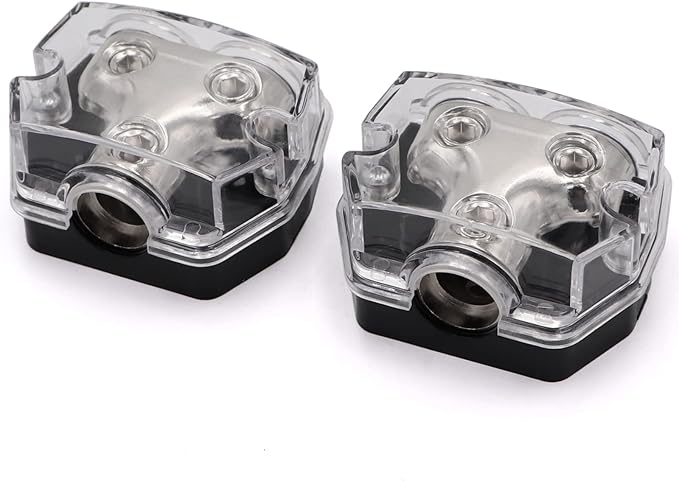 2 Way Power Distribution Block 1x 0 GA in 2X 0 GA Out Circuit Protector - Image 4