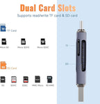 USB 3.0 microSD/SD Card Reader Dual USB A & C Memory Card Reader Adapter 5Gbps - Image 5