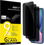 NEW'C 3 Pack Privacy for iPhone 13 Mini Screen Protector, Enhanced 28-Degree by NEWC