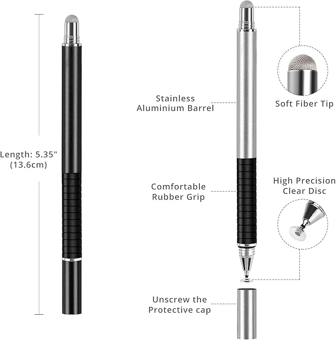 Capacitive Stylus Pen, Universal Stylist Pens 2 in 1 Precision Series Fine - Image 2