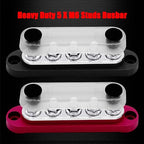 5 x M6 Studs Power Distribution Block Bus Bar 12V, Ampper 4.3" 150A Marine - Image 4