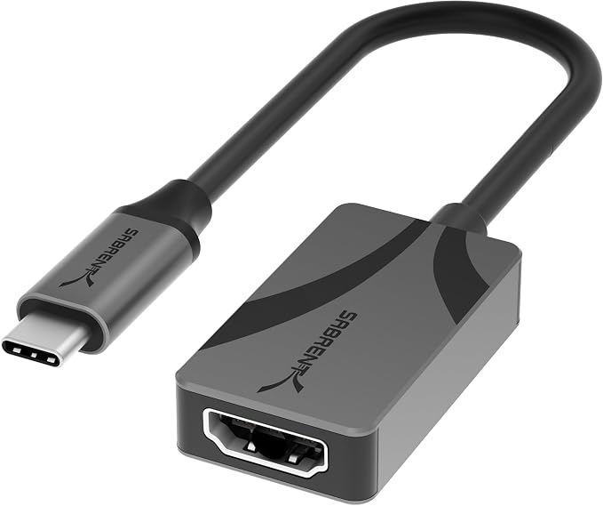 SABRENT, HDMI to USB C Adapter, USBC to HDMI Adapter 4K 60Hz, Thunderbolt by SABRENT