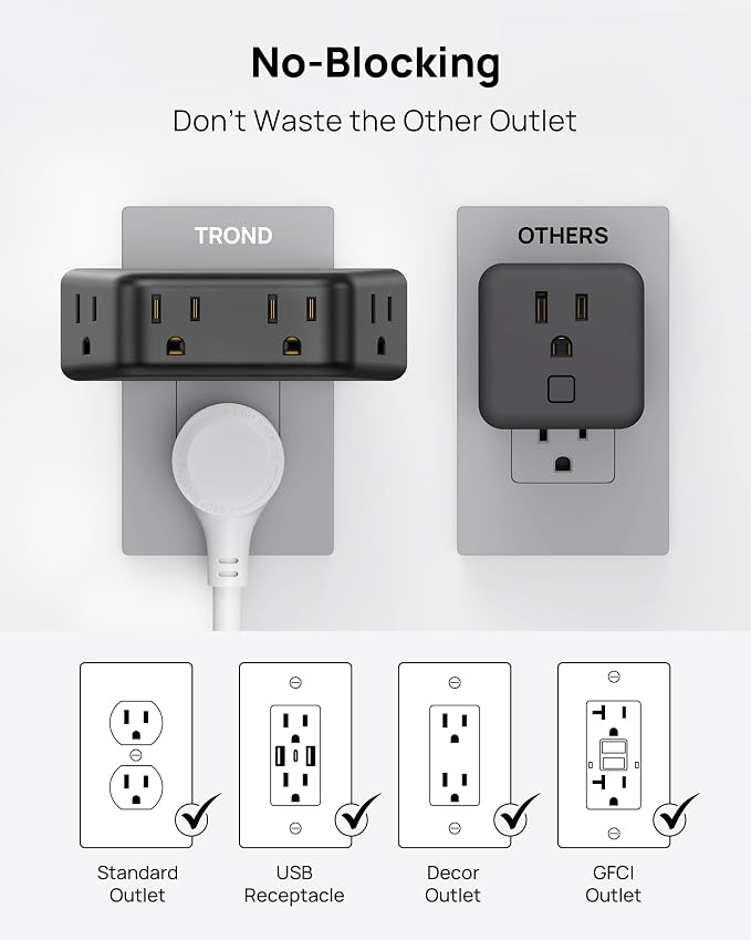 TROND Multi Plug Outlet Extender - Image 4