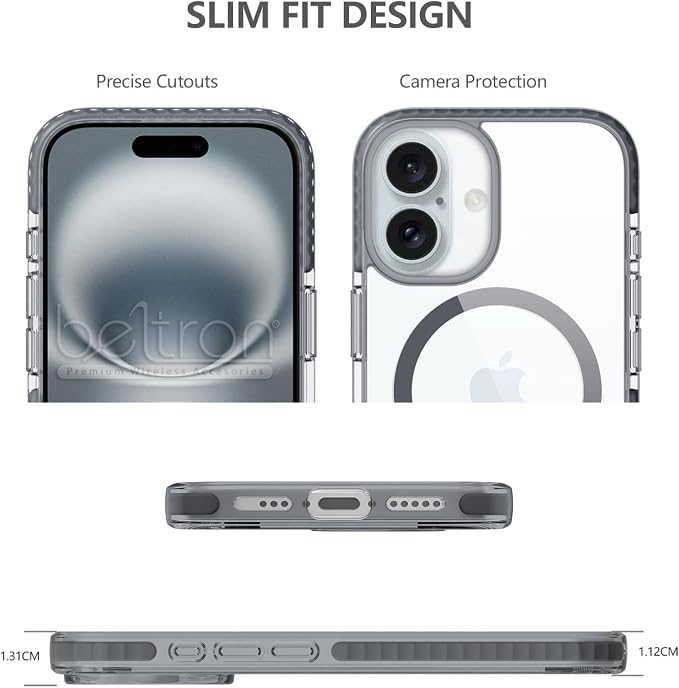 BELTRON Belt Case for iPhone 16 Plus, Slim Protective Transparent Case & - Image 5