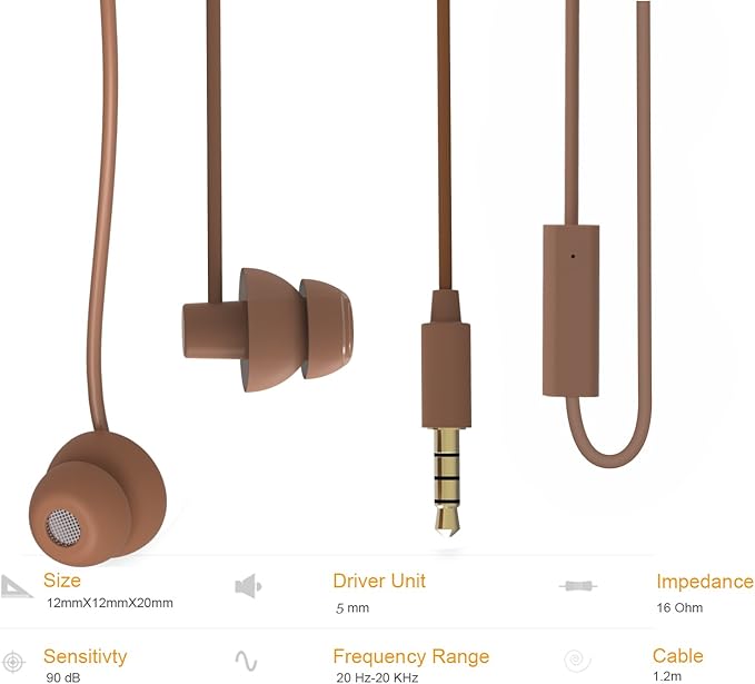 MAXROCK Sleeping Headphones, in-Ear Soundproof Earplug Soft Earbuds - Image 4
