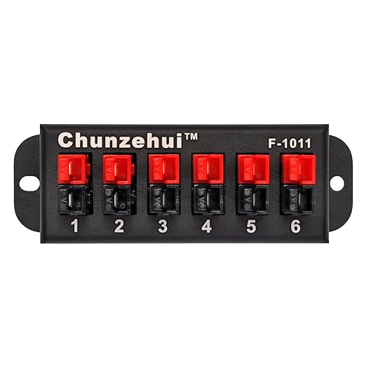 F-1011 6-Position 45A Power Pole Distribution Block Module, Connector Power by Chunzehui