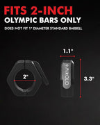 Mikolo Barbell Clamps, 2-Inch Olympic Barbell Clips - Image 7