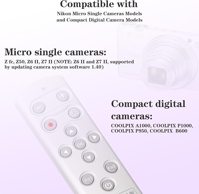 AODELAN Camera Remote Control Wireless Shutter Release - Image 3