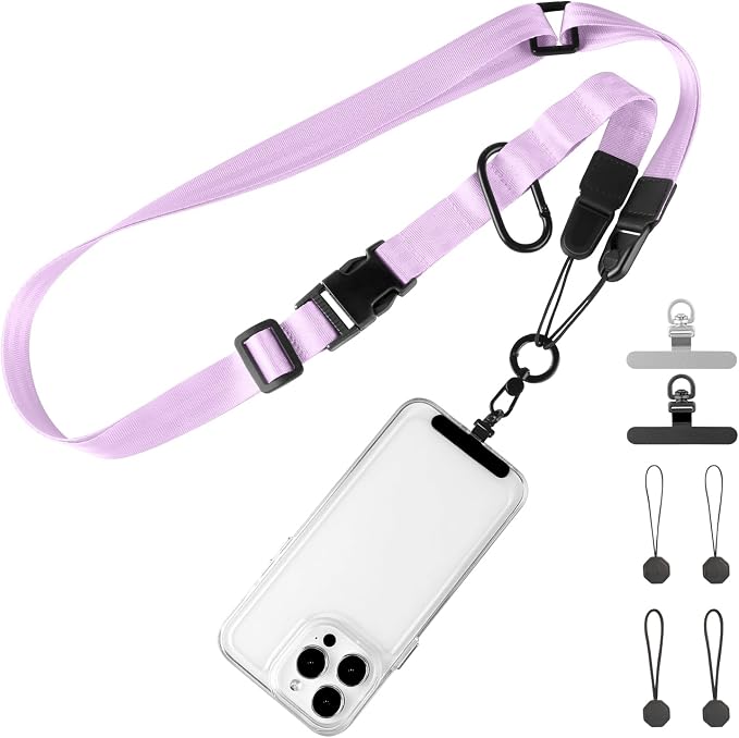 Adjustable Crossbody Phone Lanyard, Universal Phone Wrist Strap and Phone Neck by Unknown