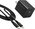 30W USB C Charger with 60W Type C Cable, GaN Fast Wall Charger Block, PD 3.0 by Omnibar