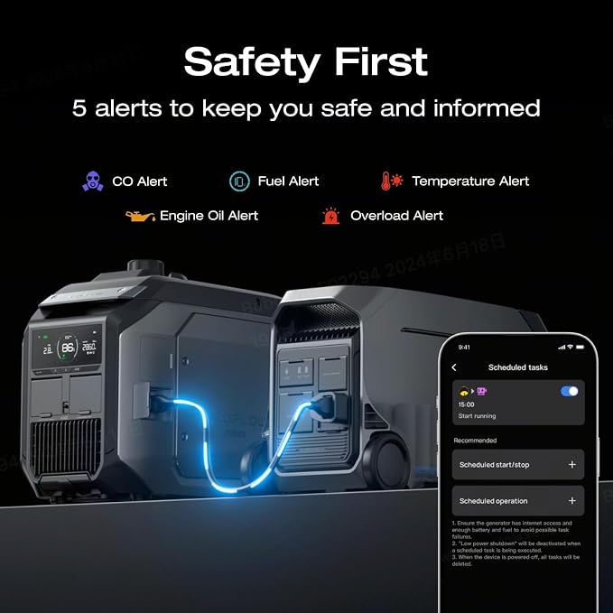 EF ECOFLOW 3200W DC Fast Charging Dual Fuel Smart Generator - Image 3