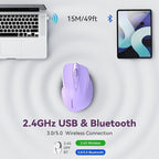 Bluetooth Mouse Rechargeable Wireless Mouse, 4800 DPI Optical Tracking - Image 2